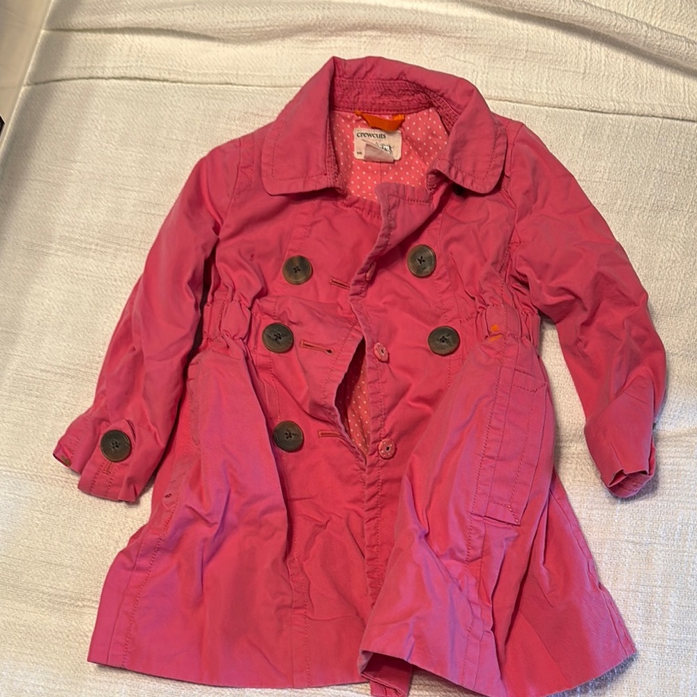 J.Crew Crewcuts Pink Kids Trench Coat